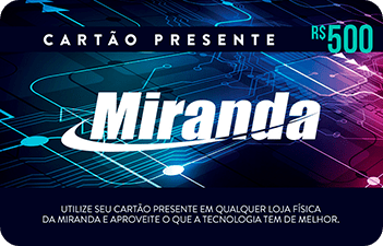 cartão presente R$500 reais